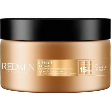 Redken All Soft Hydrapower Mask Hydraterende haarbehandeling Dames 100 ml