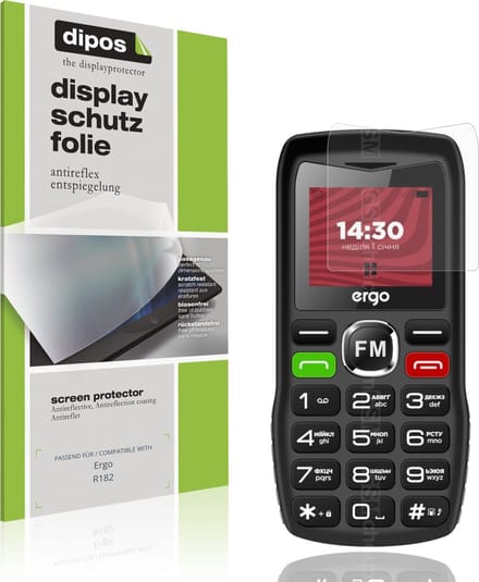 dipos – 4x Matte Beschermfolie geschikt voor Ergo R182 | Krasbestendige & antireflecterende Screenprotector Ultra-Thin