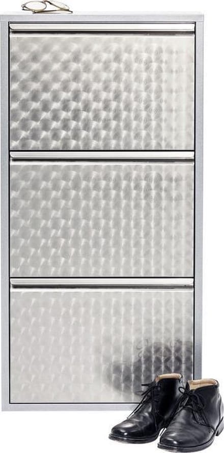 Schoenenkast Caruso grijs 3 laden Kare Design
