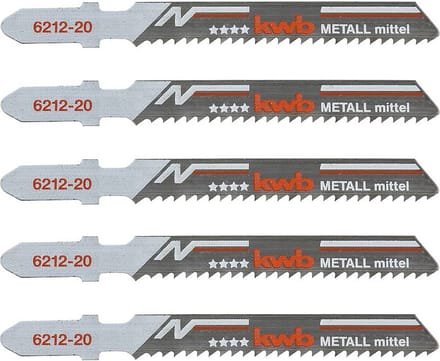 kwb 621225 Decoupeerzaagbladen, metaalbewerking, bi-metaal, 5x middel 5 stuk(s)