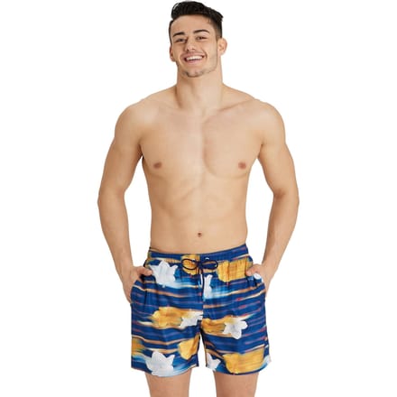 Arena Beach Boxer Allover Navy Multi Größe: S | Badehosen Outlet | Herren | Blau