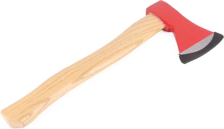 Benson Handbijl - Wigvormig blad - Houten steel - 36 cm - Rood - 600 gram