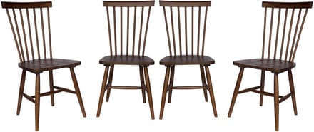 sweeek - Set van 4 hevea houten barstoelen, romie, b 50,8 x d 44,2 x h 90cm
