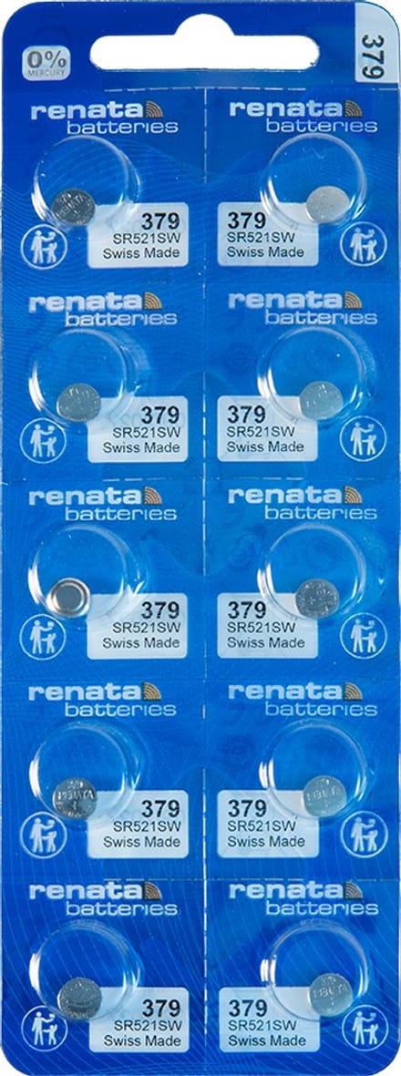 Renata – 379 MP CE – Knoopcel batterij – 10 stuks