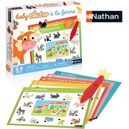 Elektronisch educatief spel - NATHAN - Baby Electro Boerderijdieren - Voor kinderen vanaf 2 jaar schoon