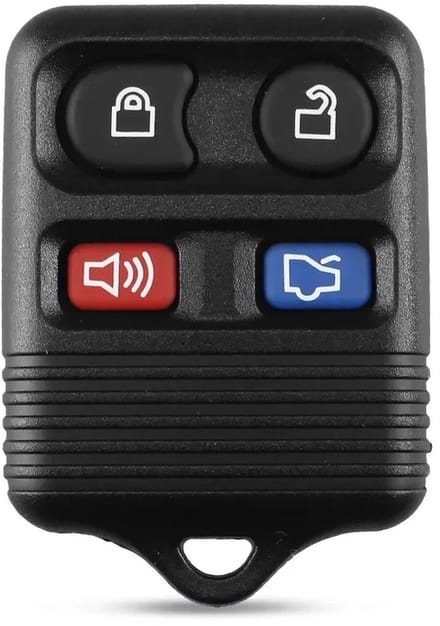 XEOD Autosleutelbehuizing - sleutelbehuizing auto - sleutel - Autosleutel - Afstandsbediening / Geschikt voor: Ford 4 knops sleutel