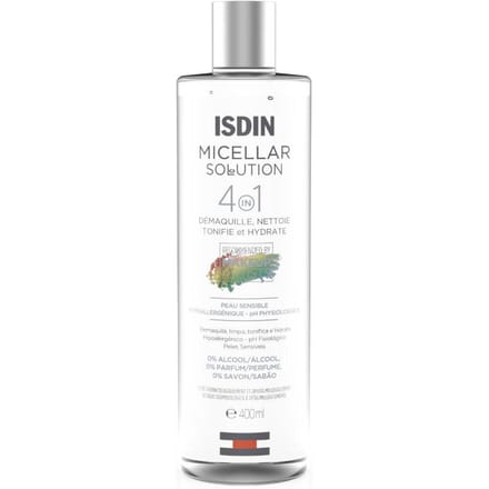 ISDIN - Micellar Solution 4-in-1 - 400 ml - Hydraterende gezichtsreiniger