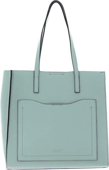 SEIDENFELT MANUFAKTUR Schoudertas Halsa Shopper Minty Blue Mintgroen