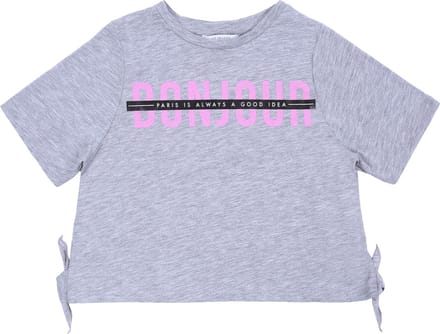Grijs, kort T-shirt