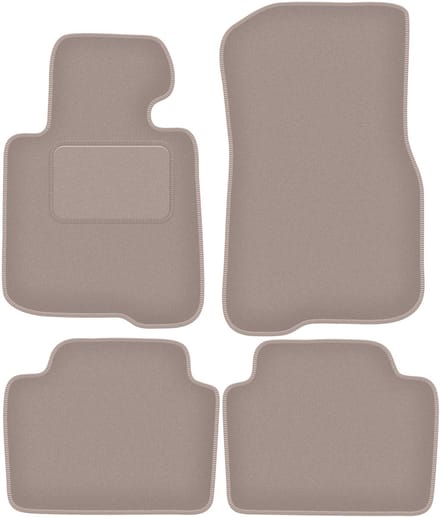 Beige velours vloermatten voor: BMW 4 F36 Gran Coupe (2014-)