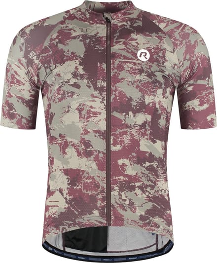 Rogelli Essential Graphic II Heren Fietsshirt - Korte mouw - Bordeaux