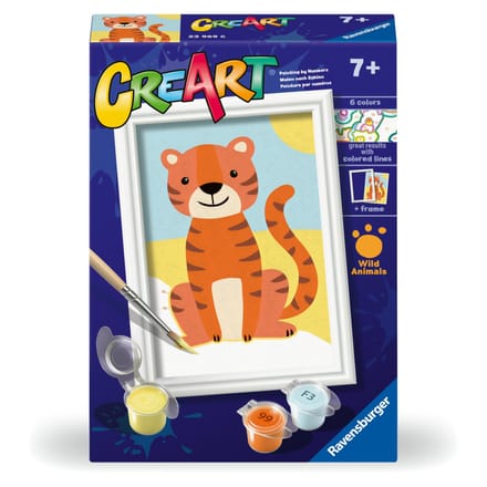 Ravensburger - CreArt - Wild Tiger - Schilderen op Nummer - Vanaf 7 jaar