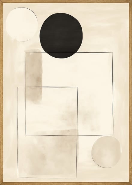 Balance of Shapes Poster - 30x40 cm