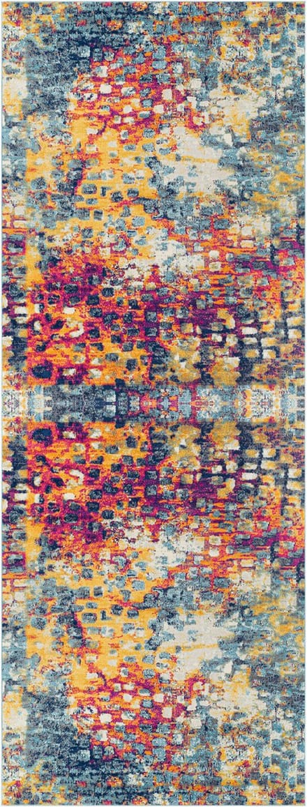 SURYA Amaya vloerkleed modern abstract meerkleurig geel