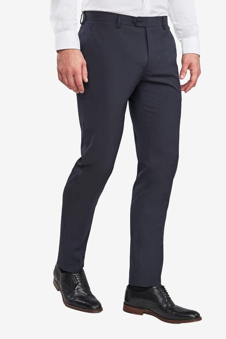 Next - Heren - Strakke Pasvorm - Chique stretchy broek - Blauw