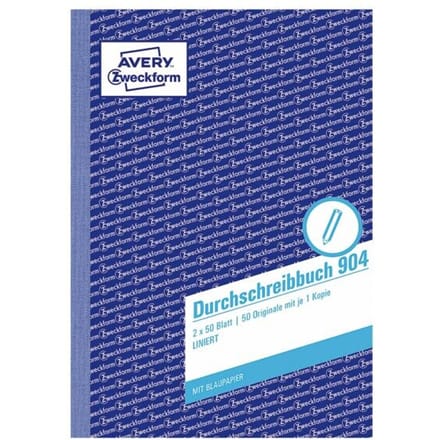 AVERY Zweckform Formularbuch 'Durchschreibbuch', A5, liniert