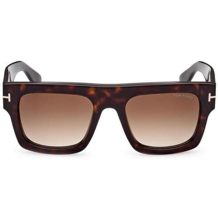 Tom Ford FT0711 Fausto 52F donker havana bruin gradiënt zonnebril