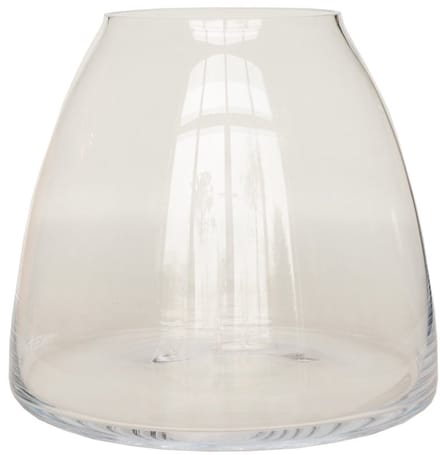 Vaas Travo | Large - Groot | Transparant | Uniek Design | Mond Geblazen Glas | Ø32 x H29 cm