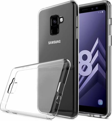 Transparant Backcover TPU Siliconen Softcase Hoesje voor Samsung Galaxy A8 2018