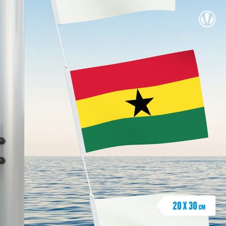 Vlaggetje Ghana 20x30cm