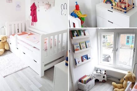 Rockwood® Peuterbed Tim Wit met lattenbodem