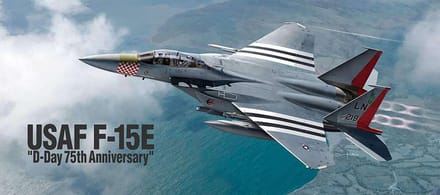 Academy Modelbouwpakket Militaire voertuigen - 12568 USAF F-15E D-day 75th Anniversary Plastic - 1:72 - Modelbouw