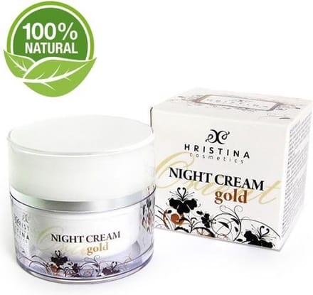 Nacht Creme Bio Gold - Goud Anti-Age Met Jojoba, Collageen & Elastine - 50ml