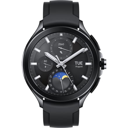 Xiaomi Watch 2 Pro - 4G LTE Black Case with Black Fluororubber Strap