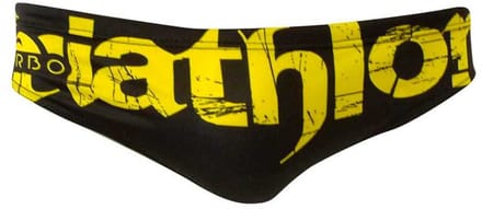 Turbo Triathlon Basic Zwemslip Geel,Zwart 4XL Man