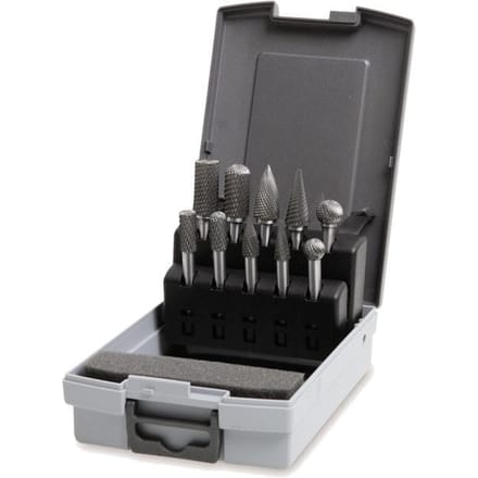 Beta 426MD/SP10 - Roterende Vijlenset - 10 Stuks - Wolfraamcarbide - Cross Cut
