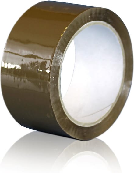 Stokvis Plakband 50mm x 66M Bruin