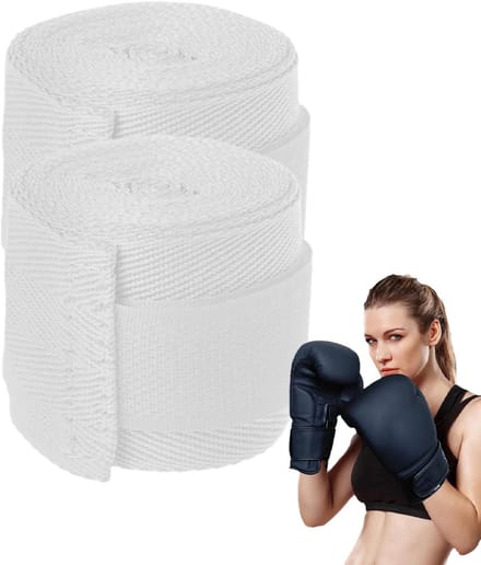 Bokswikkel Handwikkels - Compressie Wanten - Vechtsport Training - Verhoogde Duurzaamheid - 4 cm Hoog - Wit