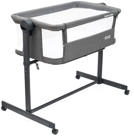 Baby Mix Rose bedsidewieg 84x52 cm grijs - Aanschuifwieg