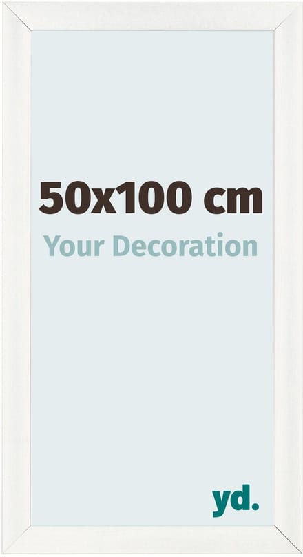 Your Decoration - Fotolijst 50x100 cm - MDF - Wit Geveegd - Pisa