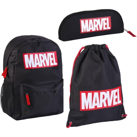 Marvel Rugzak met Gymtas en Etui - Set voor Jongens