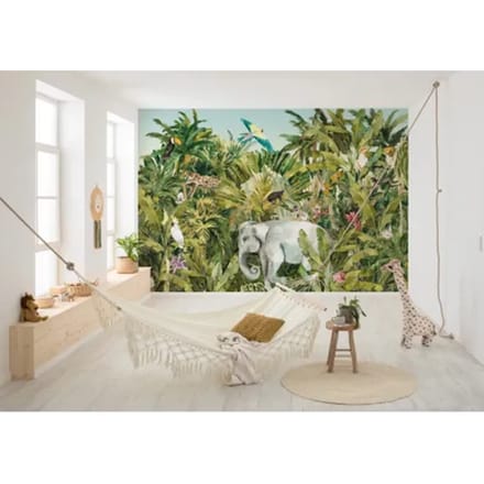 Fotobehang Jungle Expedition - Meerkleurig - 2,80m X 400cm