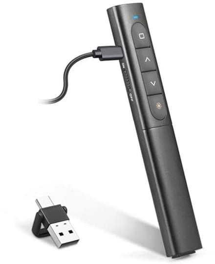 Draadloze Presenter USB/Type-C met Hyperlink en Volumeregeling voor Presentaties