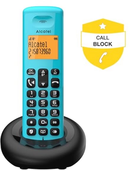 Draadloze DECT-telefoon met groot display, handsfree functie en oproepblokkeer