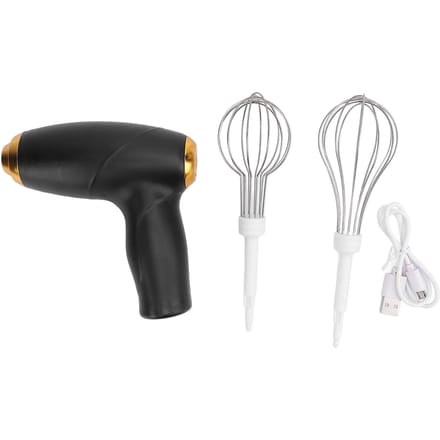 Draadloze Handmixer USB Oplaadbaar Draagbaar Handheld Elektrische Garde Eierklopper voor Mixen Bakken Black black