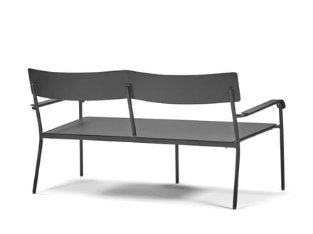 Serax Vincent Van Duysen August tweezit bank L136cm H70cm zwart