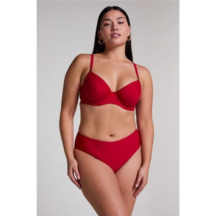 Hunkemöller Luna Rio Midi Bikinibroekje Rood