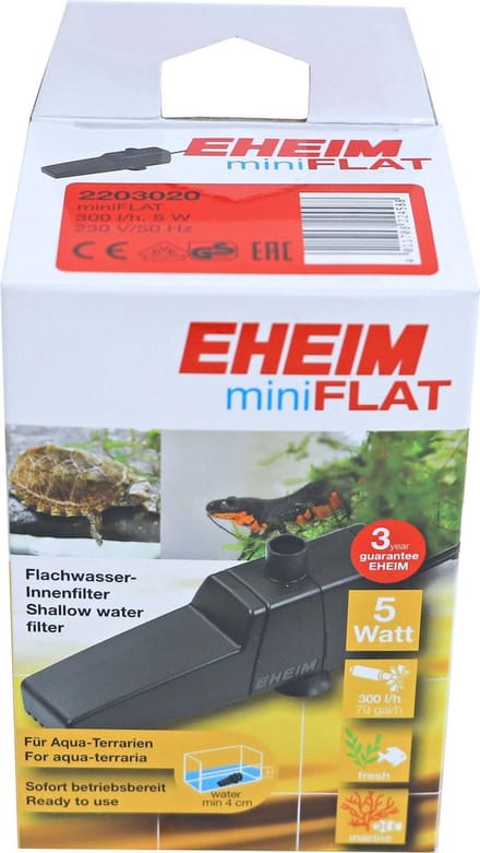 EHEIM miniFLAT - interne filter voor aqua terrariums