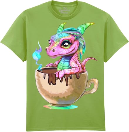 Draak Cappuccino Dragon The Coloured House T-shirt S