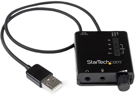 StarTech.com USB Stereo Audio Adapter External Sound Card