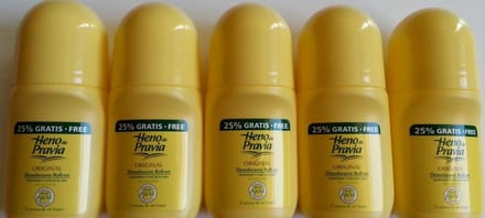 PROMO 5 stuks Heno De Pravia HENO DE PRAVIA ORIGINAL - deodorant - roller 50 ml