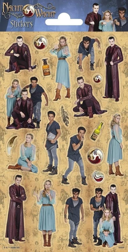 Studio 100 Stickerset Nachtwacht Junior Bruin 22 Stuks