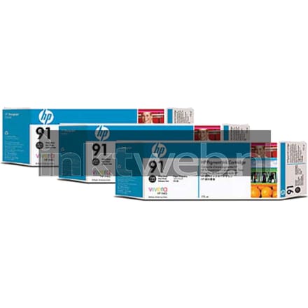 HP 91 3-pack foto zwart (Origineel)