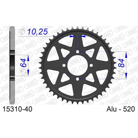 Tandwiel Afam 520 40 dents