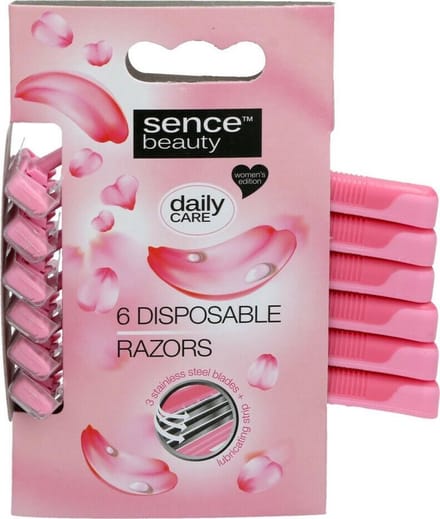 96x Sence Wegwerpscheermesjes 6 stuks