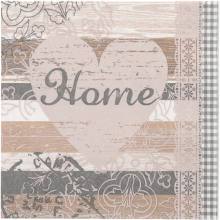 10x 20 Servetten 3-laags 1/4 vouw 33 cm x 33 cm Home